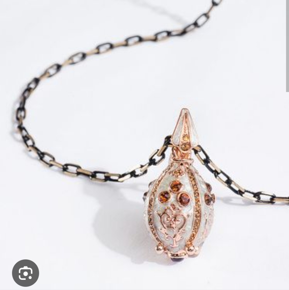 Jewel Mint Empress Necklace Faberge Egg Inspired